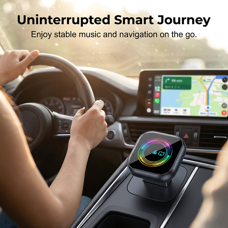 Wireless Car Adapter with RGB Light