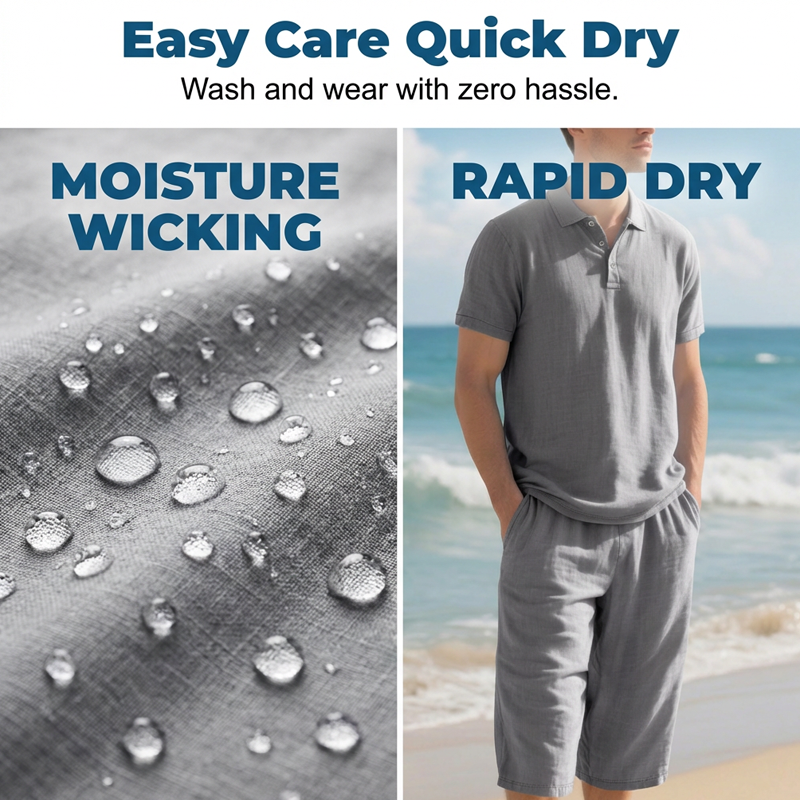 👔 LIMITED-TIME 50% OFF! ✨ Men's Linen Shirt & Capri Set – Breathable, Relaxed, Summer-Ready 🌴