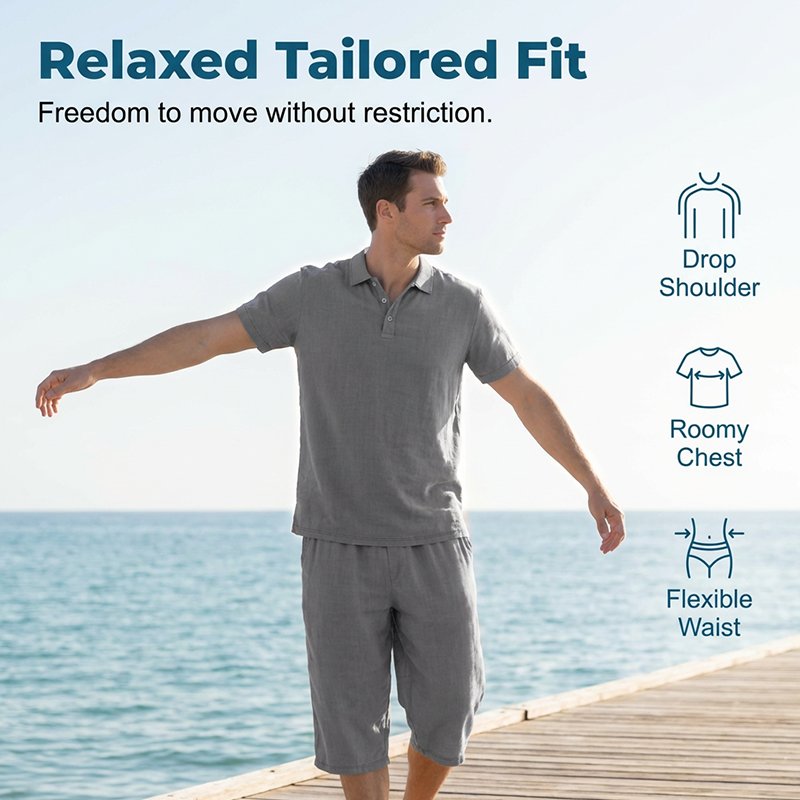 👔 LIMITED-TIME 50% OFF! ✨ Men's Linen Shirt & Capri Set – Breathable, Relaxed, Summer-Ready 🌴