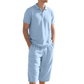👔 LIMITED-TIME 50% OFF! ✨ Men's Linen Shirt & Capri Set – Breathable, Relaxed, Summer-Ready 🌴