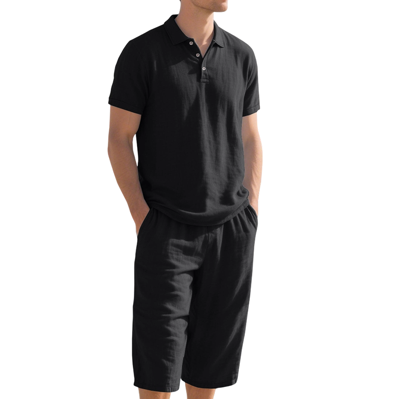 👔 LIMITED-TIME 50% OFF! ✨ Men's Linen Shirt & Capri Set – Breathable, Relaxed, Summer-Ready 🌴