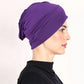 👒 Buy 1 Get 1 FREE!🌸 Soft Stretch Turban Cap – Milk Silk Fabric & Anti-Slip Fit – Hair Volume Concealer – Multi-Use Under Scarf 🧣