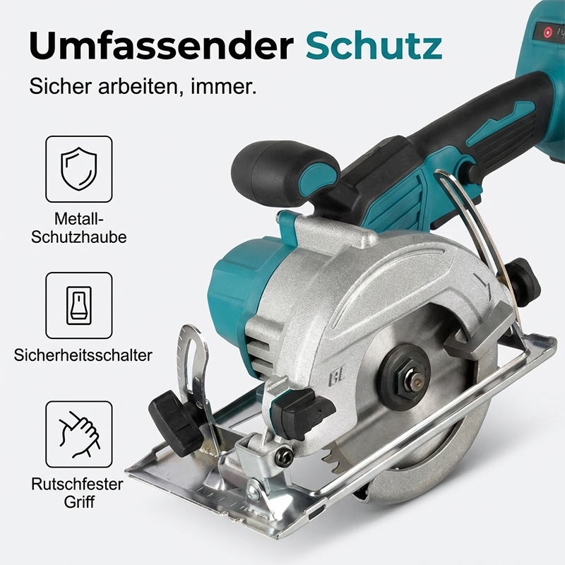 ⚡🛠️ 50% DISCOUNT! High-speed cordless circular saw with brushless motor – Powerful, cordless & precise