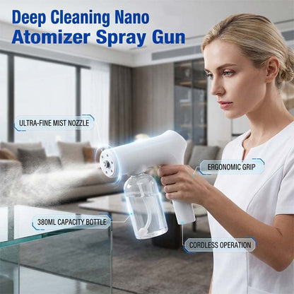 🎉 2026 Sale — Over 28,200 Sold!💧 Cordless Nano Atomizer – Touchless Disinfecting, Blue Light