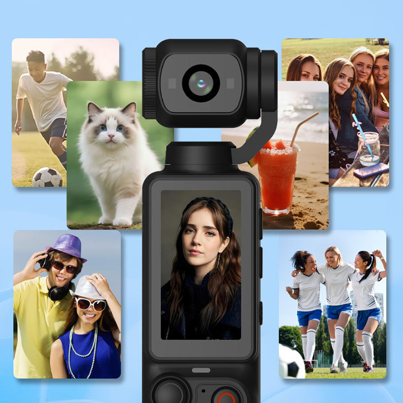 📸✨【Limited Edition – 50% OFF】Pocket Gimbal Camera with 1.9" Screen