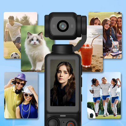 📸✨【Limited Edition – 50% OFF】Pocket Gimbal Camera with 1.9" Screen