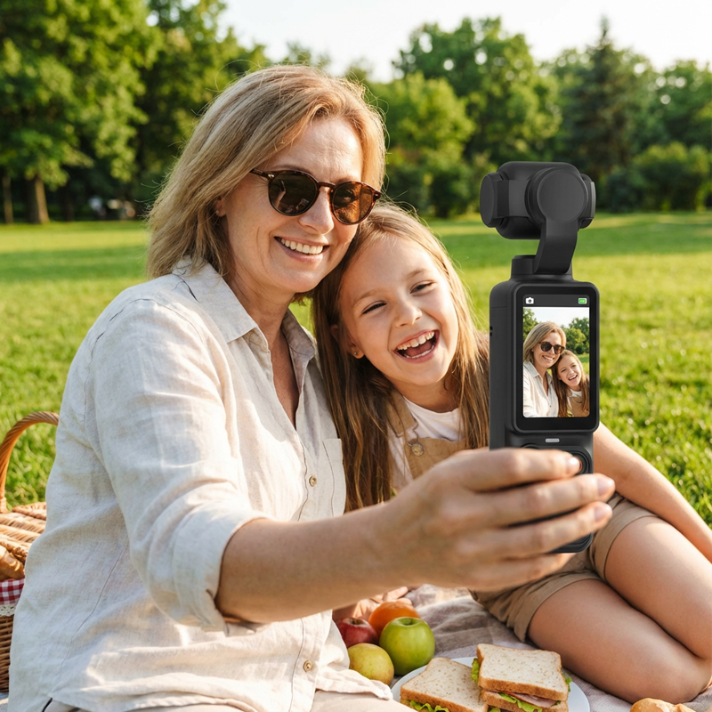 📸✨【Limited Edition – 50% OFF】Pocket Gimbal Camera with 1.9" Screen