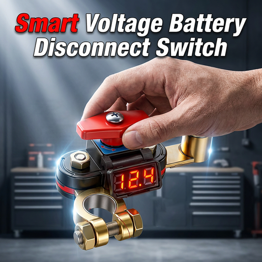 Rotary Battery Disconnect Switch with Voltmeter