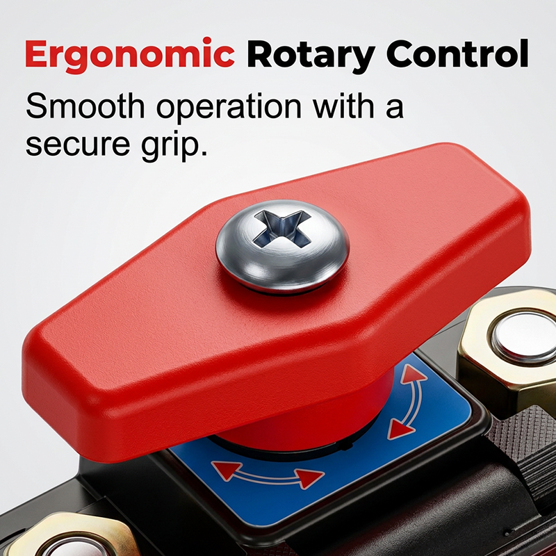 Rotary Battery Disconnect Switch with Voltmeter