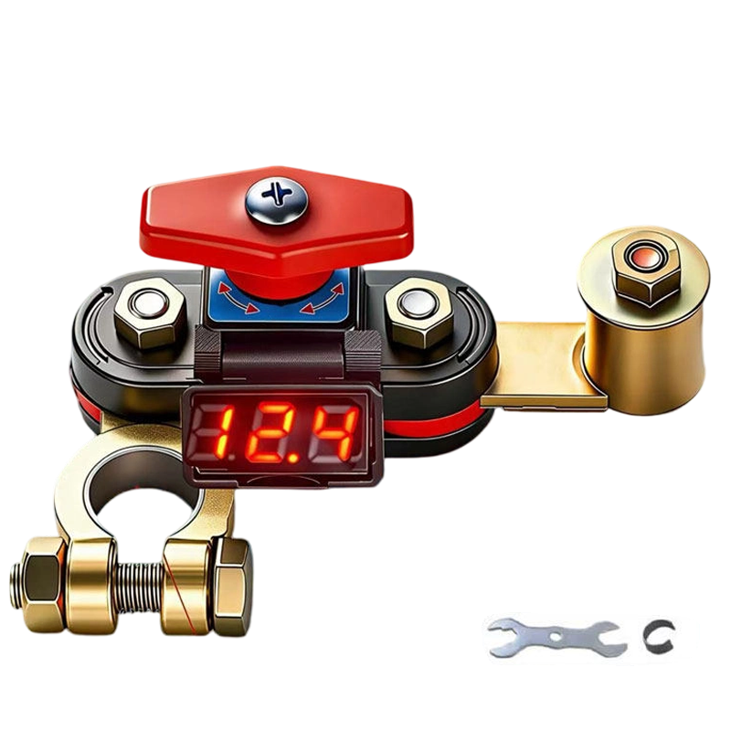 Rotary Battery Disconnect Switch with Voltmeter
