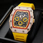 ⌚ LIMITED-TIME 50% OFF! ✨ Luxury Men's Tonneau-Shaped Watch – Rhinestone, Sleek, Bold 🪩