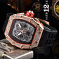 ⌚ LIMITED-TIME 50% OFF! ✨ Luxury Men's Tonneau-Shaped Watch – Rhinestone, Sleek, Bold 🪩