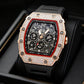 ⌚ LIMITED-TIME 50% OFF! ✨ Luxury Men's Tonneau-Shaped Watch – Rhinestone, Sleek, Bold 🪩