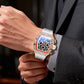 ⌚ LIMITED-TIME 50% OFF! ✨ Luxury Men's Tonneau-Shaped Watch – Rhinestone, Sleek, Bold 🪩