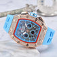 ⌚ LIMITED-TIME 50% OFF! ✨ Luxury Men's Tonneau-Shaped Watch – Rhinestone, Sleek, Bold 🪩