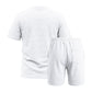 Men’s Solid Color Short Sleeve Crewneck Outfit