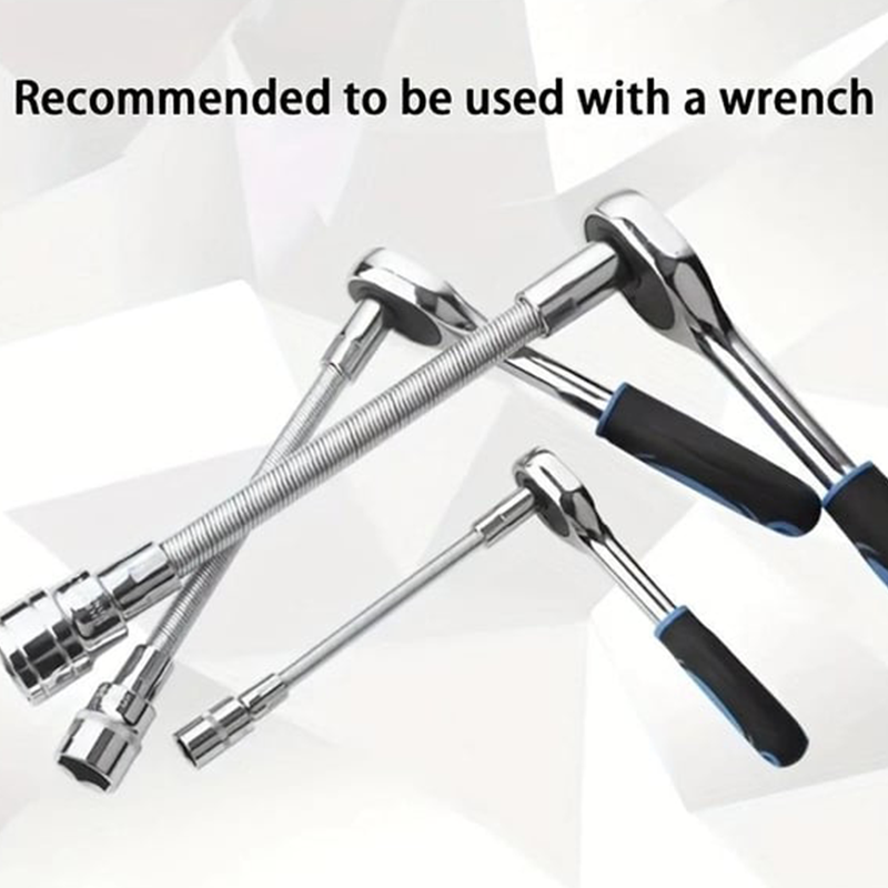 🔩 50% OFF ⚙️ Flexible ratchet extension bar – Chrome-vanadium, 3 sizes (1/4“, 3/8”, 1/2") – Reaches tight corners, ball lock – ideal for auto repair or DIY 🛠️