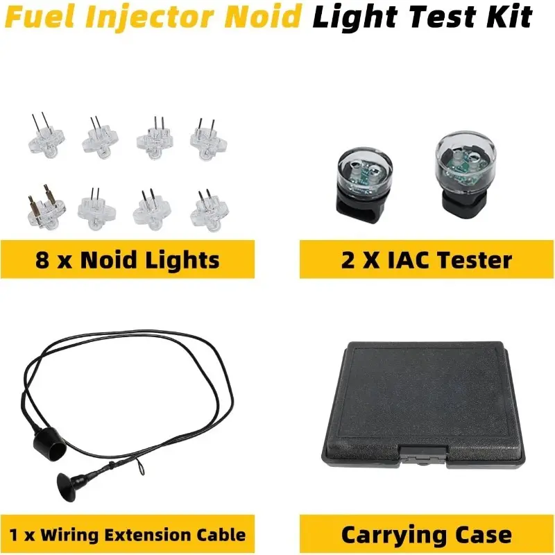 🔧 LIMITED-TIME 50% OFF! ✨ Car Circuit & Injector Test Light Set – 11-Piece, Noid Light, Universal 💡