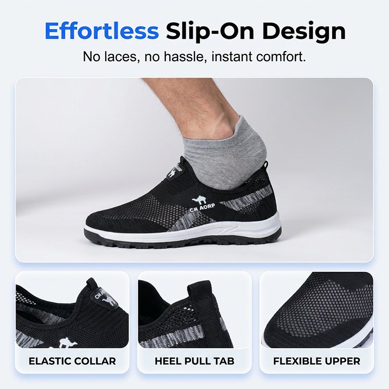 👟 LIMITED-TIME 50% OFF! ✨ Men's Mesh Slip-On Shoes – Breathable, Lightweight, Anti-Slip 🏃‍♂️