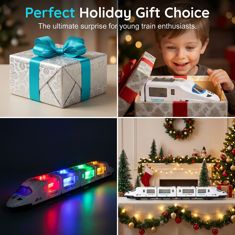 🚄 LIMITED-TIME 50% OFF! ✨ Electric Bullet Train Toy – Light-Up, Bump & Go, with Music 🎵