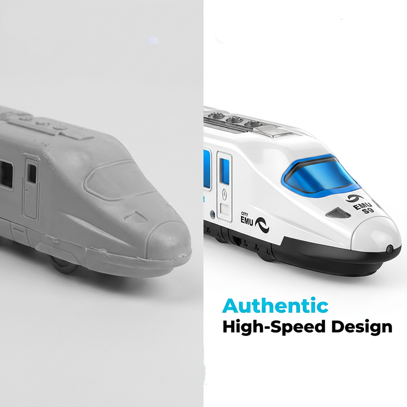 🚄 LIMITED-TIME 50% OFF! ✨ Electric Bullet Train Toy – Light-Up, Bump & Go, with Music 🎵