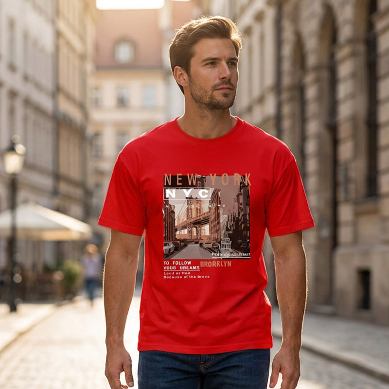 🏙️ LIMITED-TIME 50% OFF! ✨ Urban Graphic T-Shirt – New York City, Soft, Relaxed Fit ✨