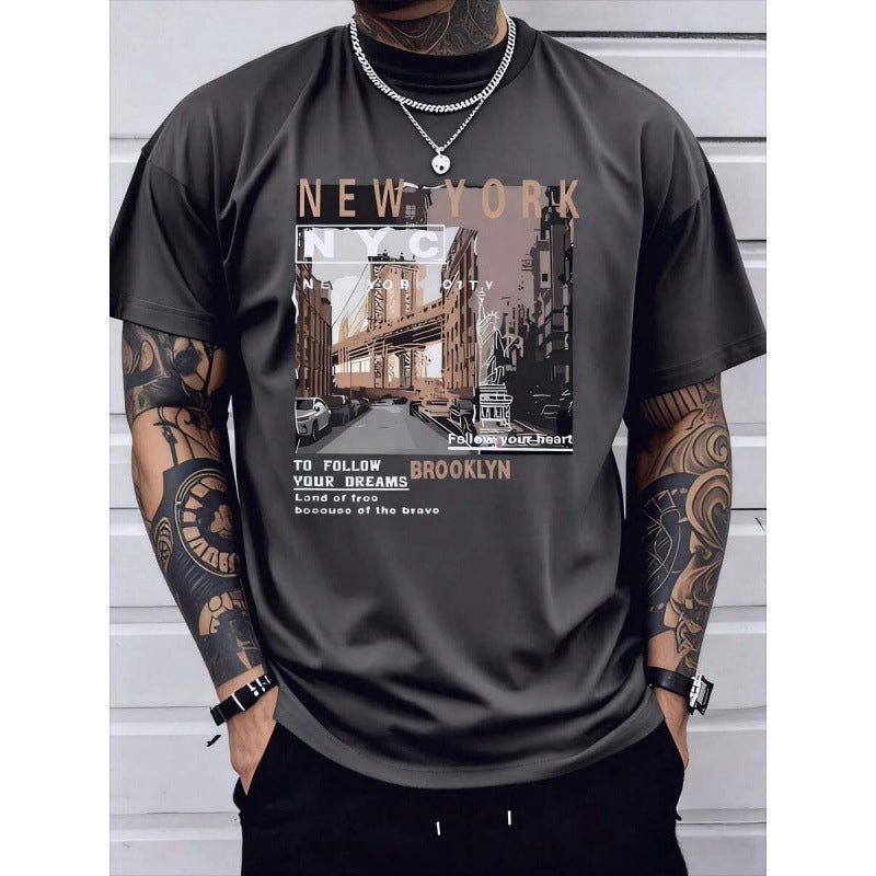 🏙️ LIMITED-TIME 50% OFF! ✨ Urban Graphic T-Shirt – New York City, Soft, Relaxed Fit ✨