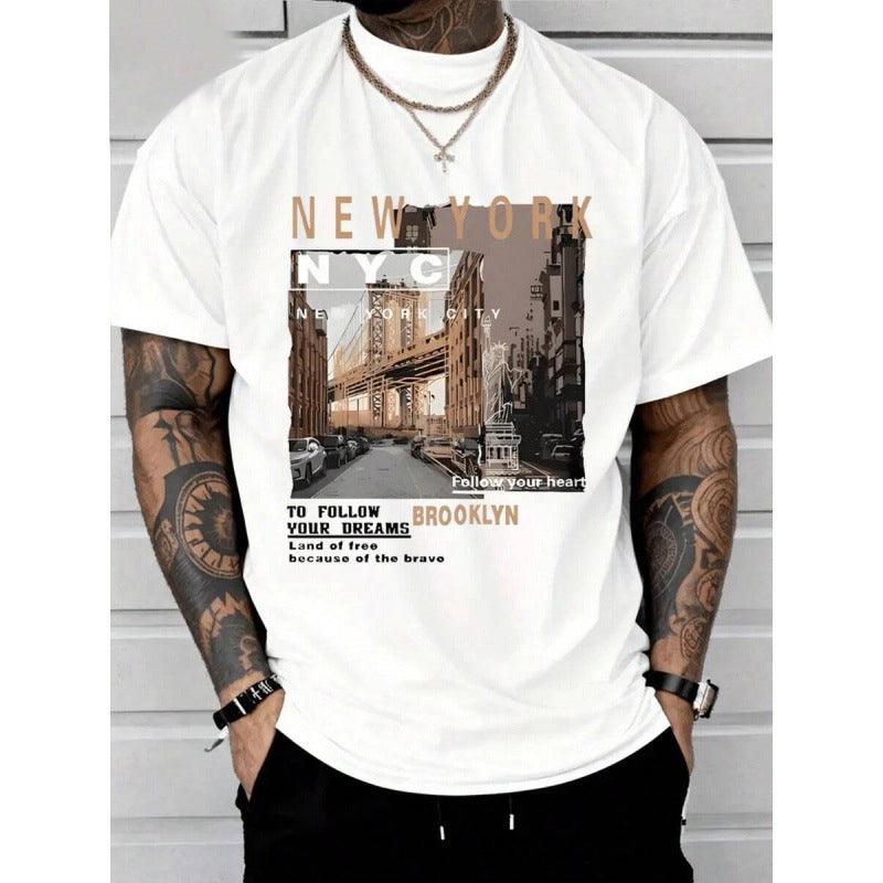 🏙️ LIMITED-TIME 50% OFF! ✨ Urban Graphic T-Shirt – New York City, Soft, Relaxed Fit ✨