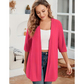 Women's Plus Size Open Front Cardigan