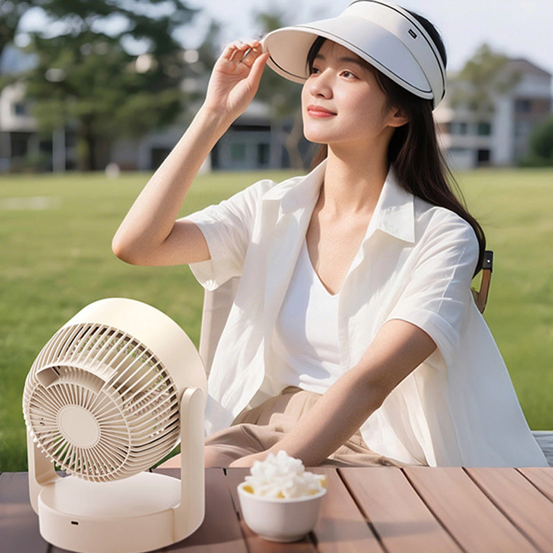 Quiet Desktop Fan with Smart LED Display