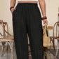 👖 LIMITED-TIME 50% OFF! ✨ Women’s Cuffed Ankle Pants – Relaxed Fit, Elastic Waist, Solid Colors 🍂