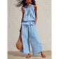 👗 LIMITED-TIME 50% OFF! ✨ Women’s Ruffled Two-Piece Set – Smocked Neck, Relaxed Fit, Vacation Style 🌺