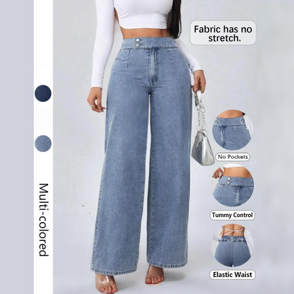 Women's High-Waist Wide-Leg Jeans