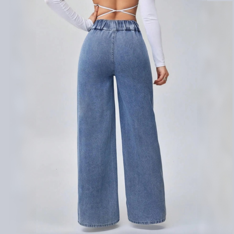Women's High-Waist Wide-Leg Jeans