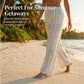 👖 LIMITED-TIME 50% OFF! ✨ Women's Striped Wide-Leg Pants – Drawstring Waist, Lightweight, Versatile 🌸