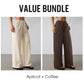👖 LIMITED-TIME 50% OFF! ✨ Women's Striped Wide-Leg Pants – Drawstring Waist, Lightweight, Versatile 🌸