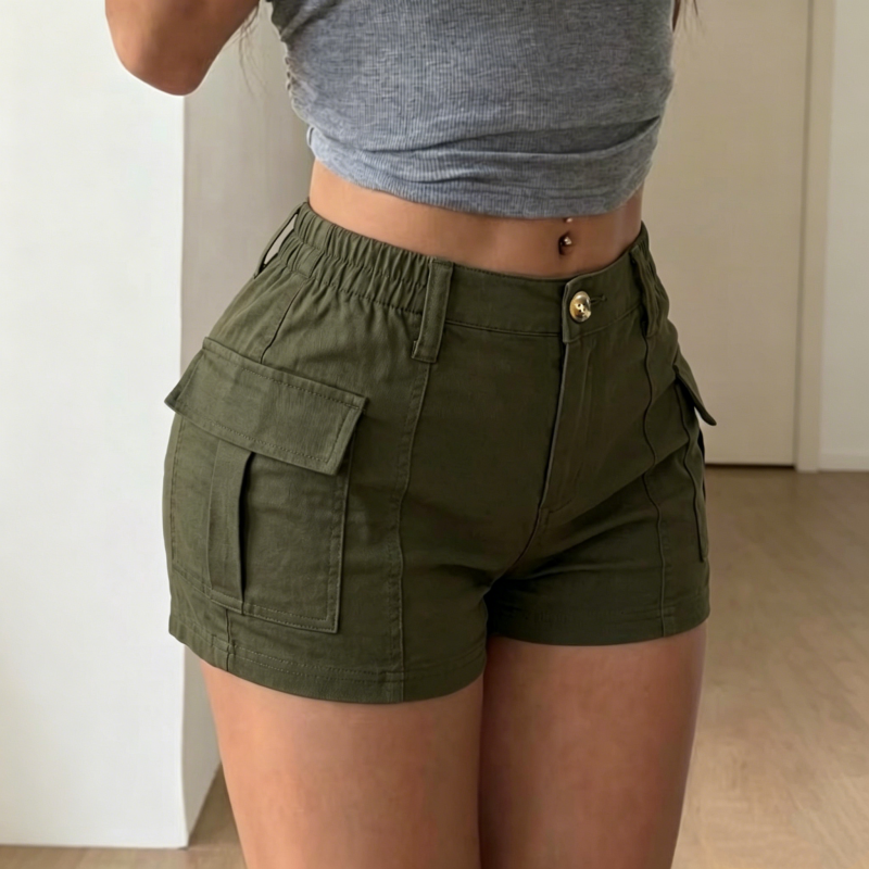 🛍️ LIMITED-TIME 50% OFF! ✨ Women's High-Waisted Cargo Shorts – Flattering, Utility Chic, Breezy Comfort 🌿