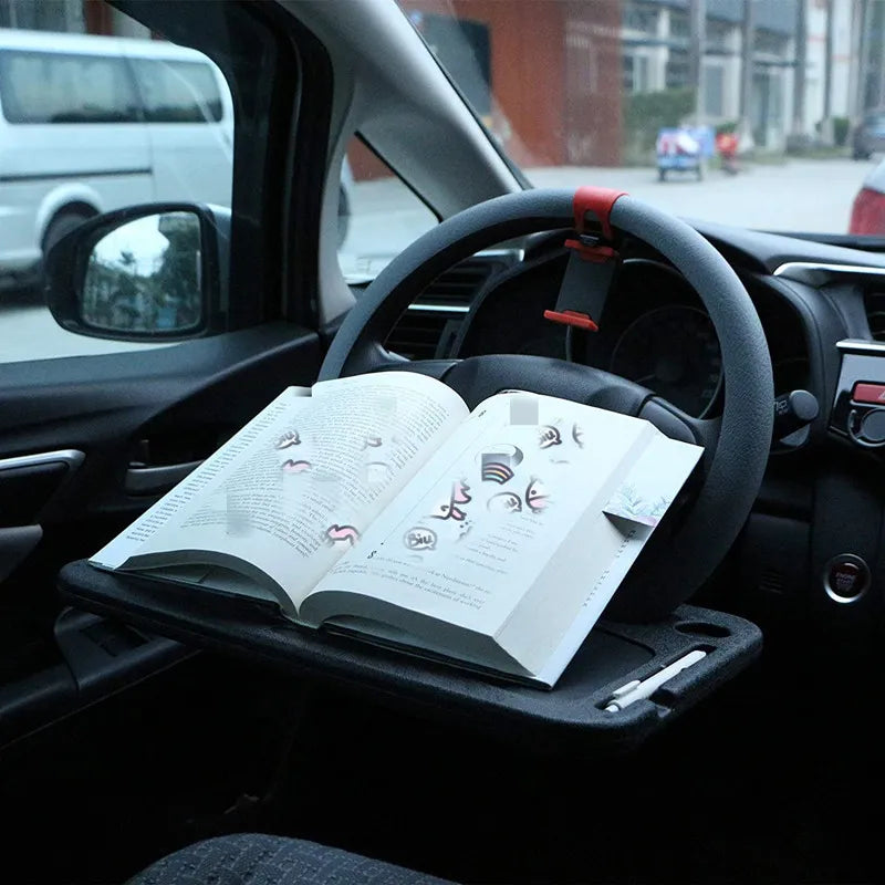 ❄️Summerfresh 50% OFF!🔥Portable Steering Wheel Tray – Work, Eat & Organise While Parked