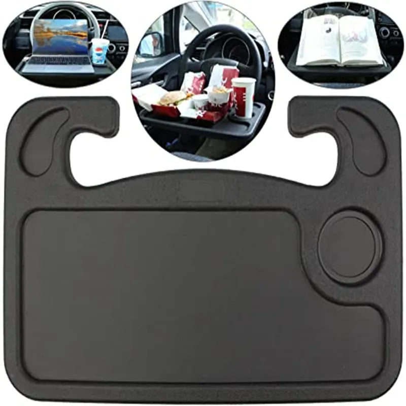 ❄️Summerfresh 50% OFF!🔥Portable Steering Wheel Tray – Work, Eat & Organise While Parked