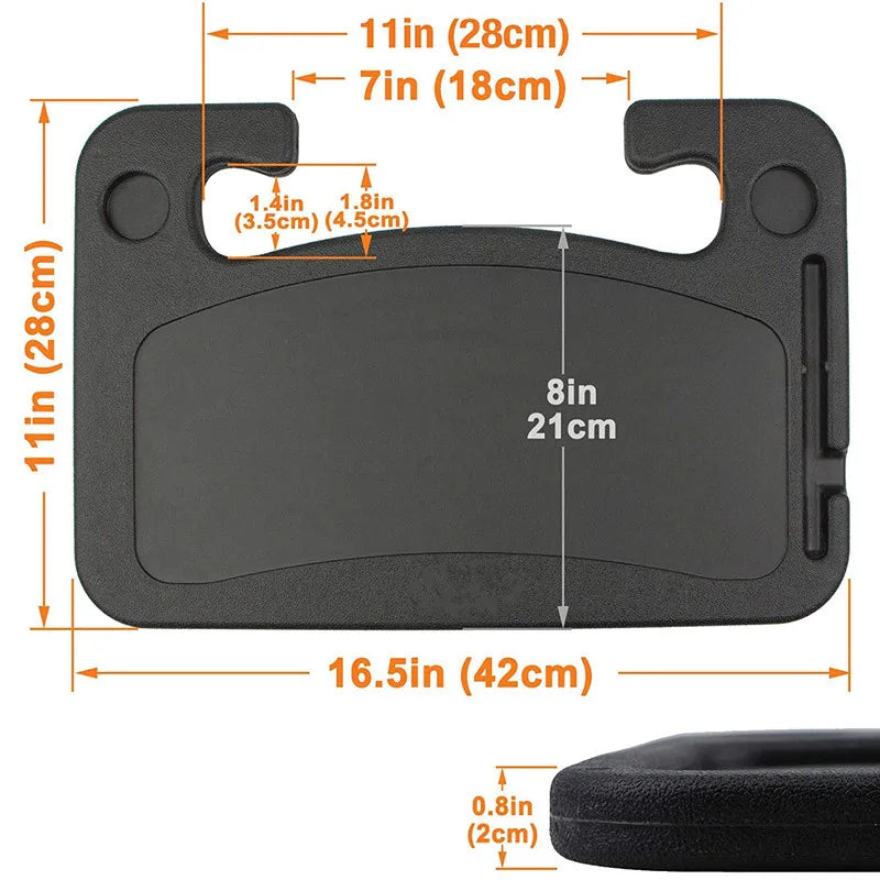 ❄️Summerfresh 50% OFF!🔥Portable Steering Wheel Tray – Work, Eat & Organise While Parked