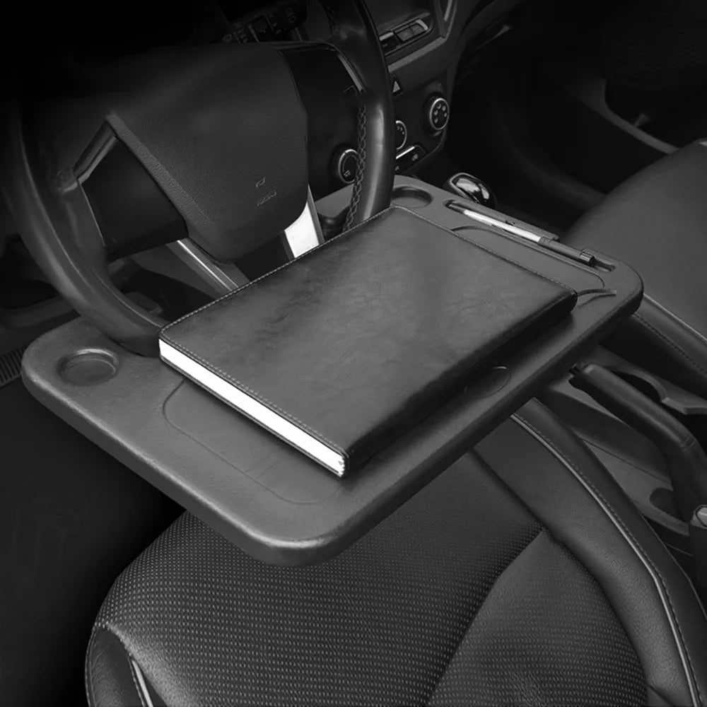 ❄️Summerfresh 50% OFF!🔥Portable Steering Wheel Tray – Work, Eat & Organise While Parked