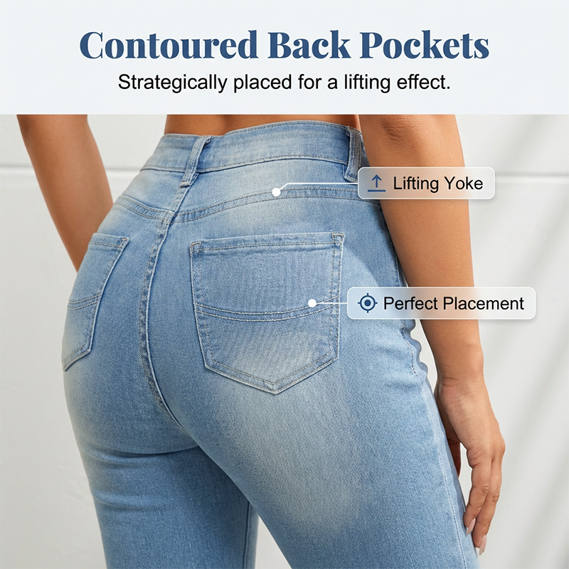 High-Waist Capri Jeans – Stretch Comfort & Flattering Lift