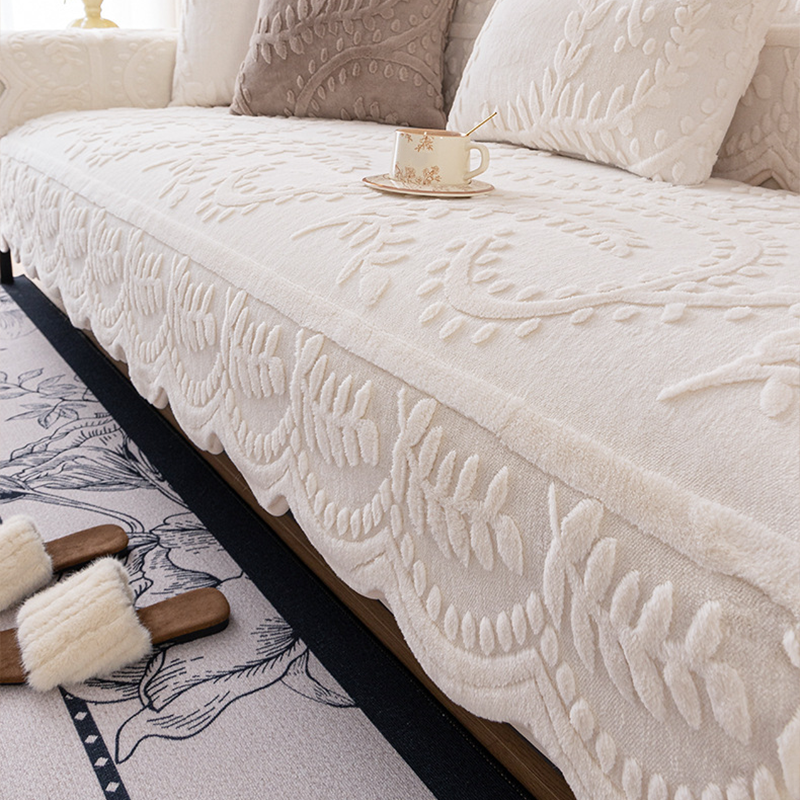 Faux Rabbit Fur Non-Slip Couch Covers