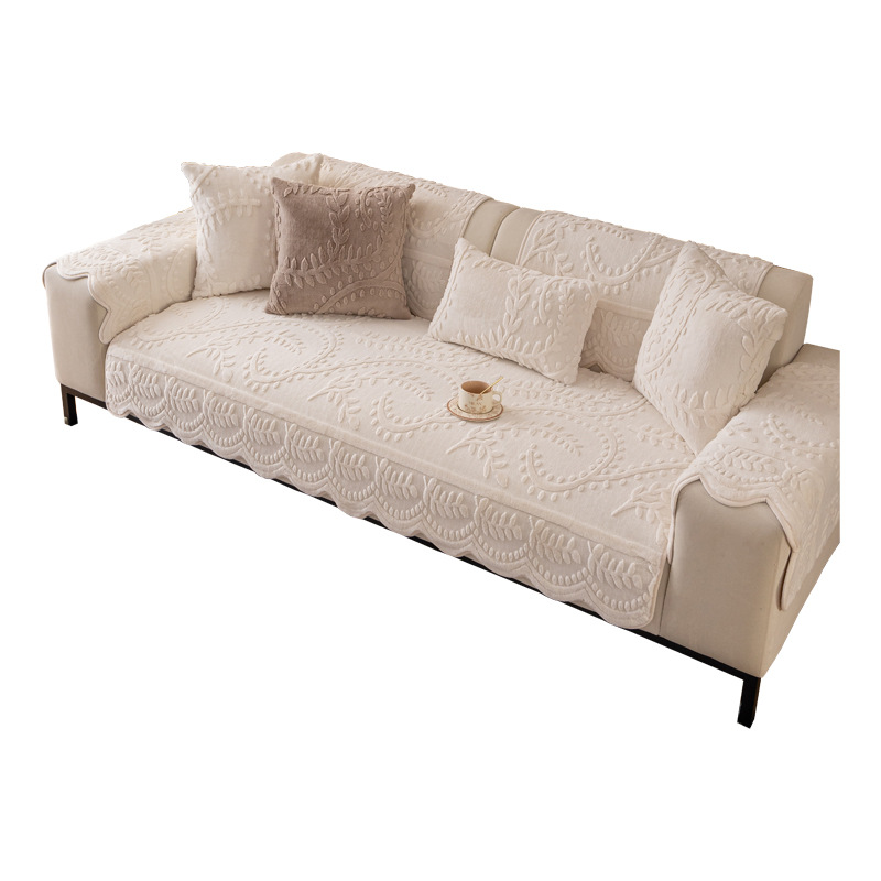 Faux Rabbit Fur Non-Slip Couch Covers