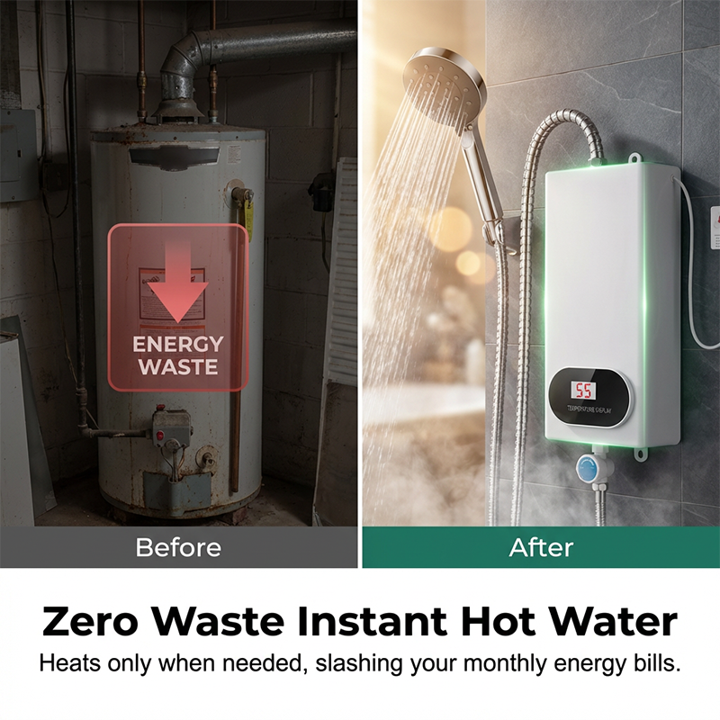 ⏳🔥LIMITED-TIME 50% OFF! ⏰Compact & Safe Instant Electric Water Heater