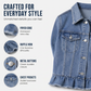 Women's Summer Ruffled Sleeve Denim Jacket