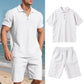 Men's Casual Top & Shorts 2-Piece Set