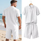 Men's Casual Top & Shorts 2-Piece Set