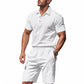 Men's Casual Top & Shorts 2-Piece Set