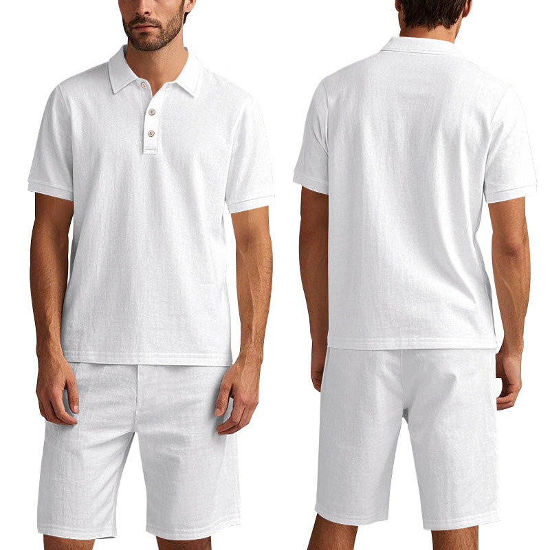 Men's Casual Top & Shorts 2-Piece Set